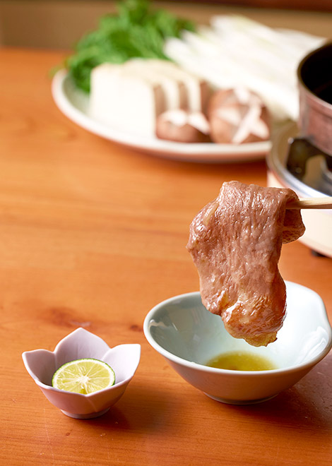 すだちをかける